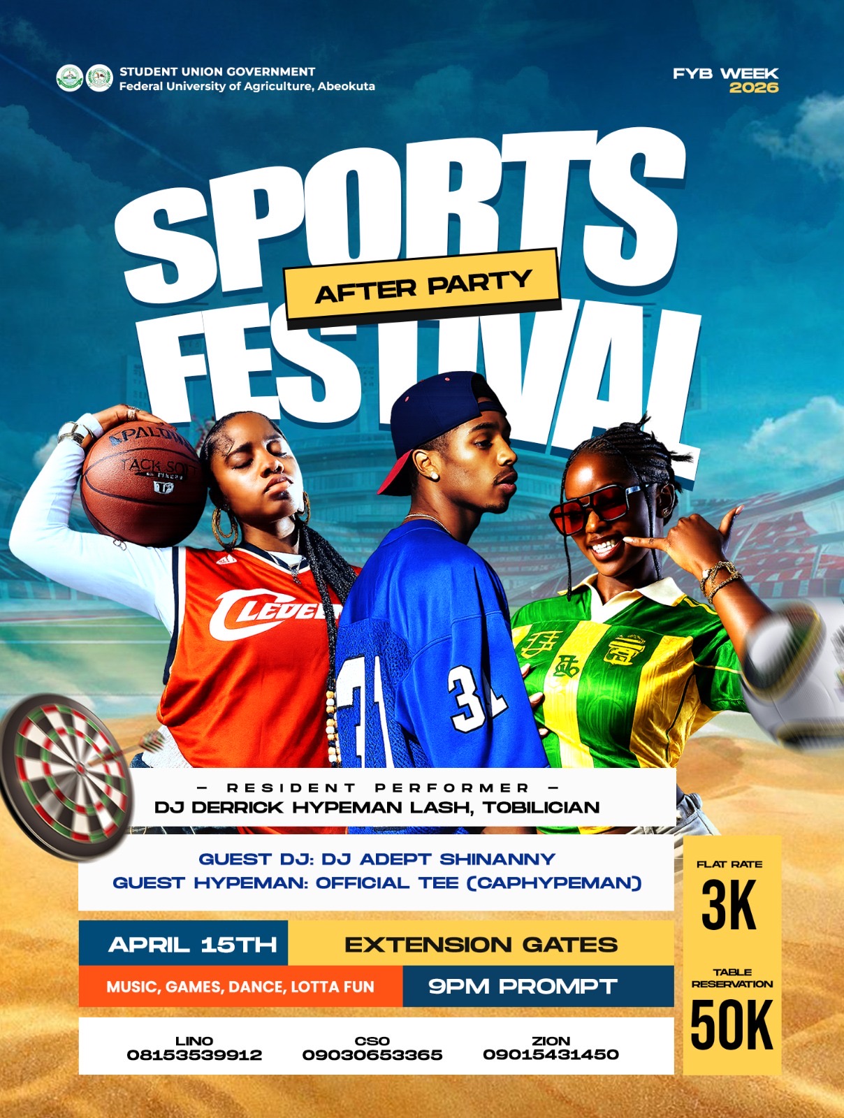 SPORTS FESTIVAL AFTER PARTY